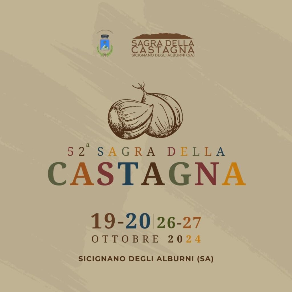 Manifestazione d'interesse per partecipazione alla 52esima edizione della Sagra della Castagna degli Alburni -  19/20 e 26/27 Ottobre 2024, Sicignano degli Alburni (SA)